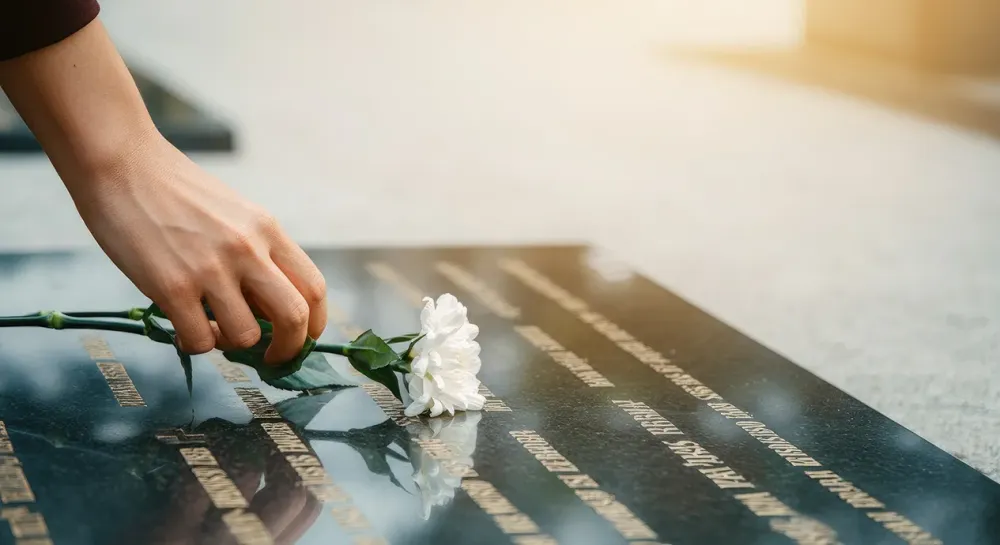 Gravure pierre tombale près de Villepreux